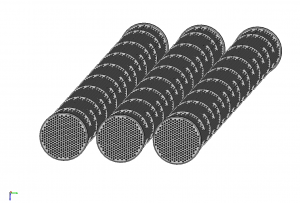 Surfaces of the heat exchanger pipes